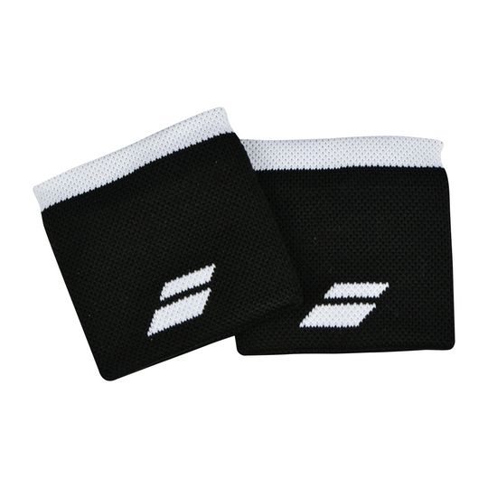 Babolat Logo Wristband 2 Pack - Black/White