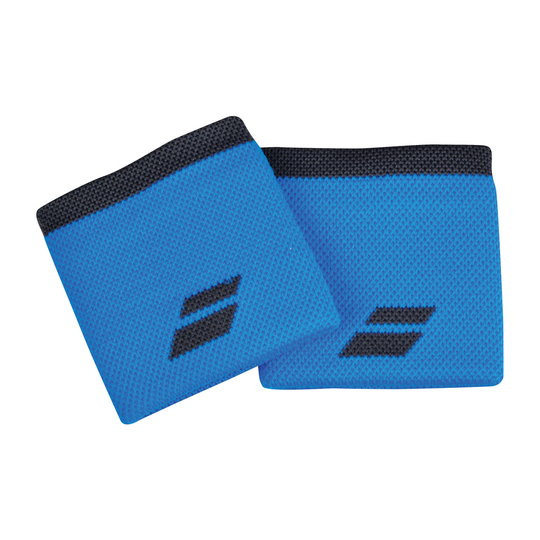 Babolat Logo Wristband - Diva Blue/Dark Grey
