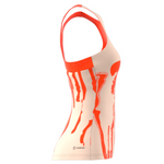 Adidas  Ecru Tint/Impact Orange Performance Thebe Magugu Tennis New York Y-Back Tank Top