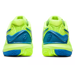Asics Gel Resolution 9 Clay Women Tennis Shoes - Hazard Green/Reborn Blue