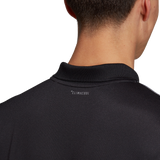 Adidas Club 3 Stripe Polo - Black/ White