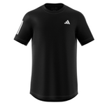 Adidas Performance Men Club 3 Stripe Tennis Tee - Black