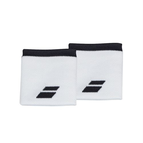 Babolat Logo Wristband 1011 - White/Dark Grey
