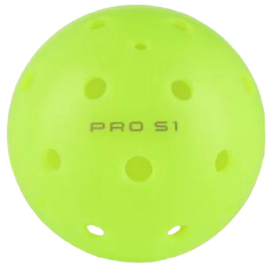Selkirk Pro S1 Indoor Outdoor 4 Pack Pickleballs - Neon Green