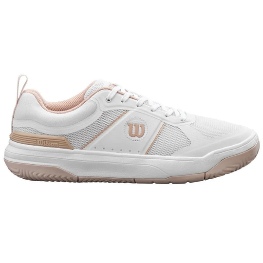 Wilson Pickle Pro Womens Pickleball Shoes - White/Cameo Rose