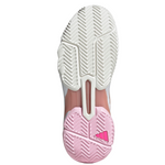 Adidas Courtjam Control 3 Women Tennis Shoes - White/Silver Metallic/Lucid Pink