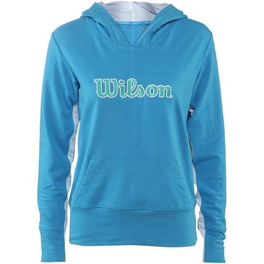 Wilson Stretch Knit Hoody cyan/white