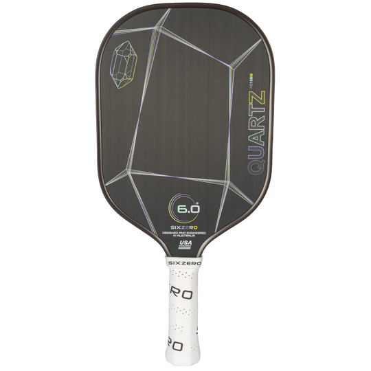 Six Zero Quartz 15mm Pickleball Paddle - Smoky Gray