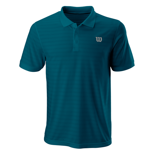 Wilson 2022 Stripe Polo Blue Coral