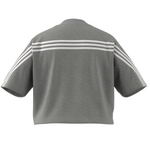 Adidas Future Icons 3 Stripes Tee - Medium Grey Heather (PLUS SIZE)