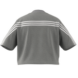 Adidas Future Icons 3 Stripes Tee - Medium Grey Heather (PLUS SIZE)