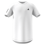 Adidas Club Tennis 3-Stripes Tennis T-Shirt - White/Black