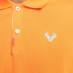 Nike Polo Rafa Men Slim-Fit Polo - Vivid Orange/White/Baltic Blue