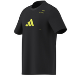 Adidas AEROREADY Tennis Graphic T-Shirt - Black / Lucid Lemon