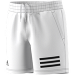 Adidas Boys Club 3 Stripe Shorts - White/Black