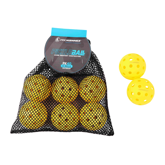 ProKennex Outdoor Pickleball 6 Pack - Yellow
