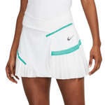 Nike Court Dri-FIT Women Tennis Skirt - White/White/Washed Teal/Wolf Grey