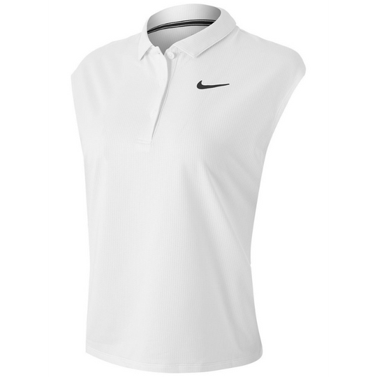 Nike Womens Court Victory Polo -  White/Black