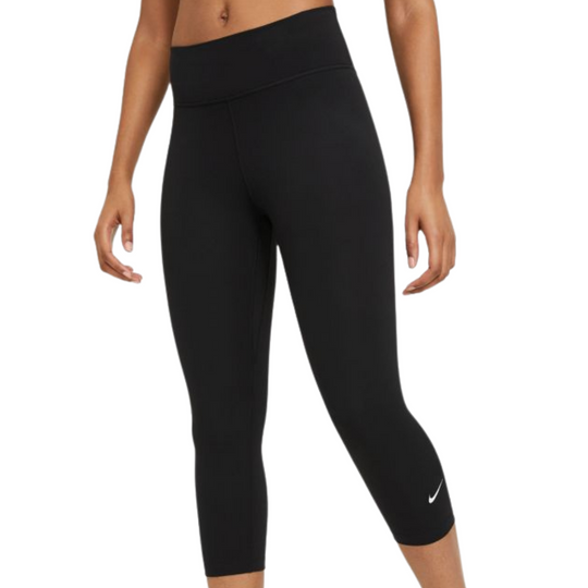 Nike One Women's Tennis Mid-Rise Capri Leggings - Black/White