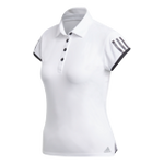 Adidas Womens Club 3 Stripe Polo - White