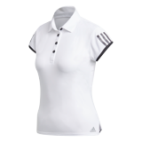 Adidas Womens Club 3 Stripe Polo - White