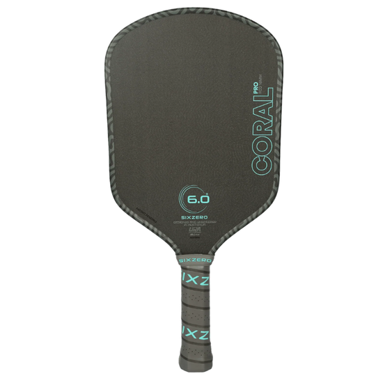 Six Zero Coral Pro 16mm Hybrid Pickleball Paddle - Coral