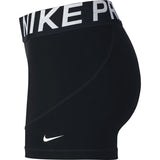 Nike Womens Pro Short 3 Inch - Black/White