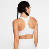 Nike DriFit Swoosh Sports Bra - White/Black