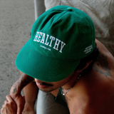 Rallee x NPL 'Healthy Competition' Soft Peak Pickleball Cap OSFM - Baggy Green with White Embroidery