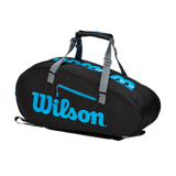 Wilson Ultra Super Tour 9 Pack Bag - Black/Silver