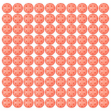 Franklin X-26 Indoor Pickleballs 100 Pack Box - Coral Orange