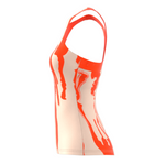 Adidas  Ecru Tint/Impact Orange Performance Thebe Magugu Tennis New York Y-Back Tank Top