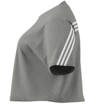 Adidas Future Icons 3 Stripes Tee - Medium Grey Heather (PLUS SIZE)