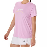 Asics Women Court Tennis Graphic Tee - Light Ube/Brilliant White