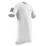 Adidas Club Tennis 3-Stripes Tennis T-Shirt - White/Black