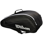Wilson Federer Team 12 Pack Racquet Bag black/white