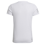 Adidas Girls Club Tee Tennis T-Shirt - White/Grey Two