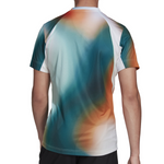 Adidas Mtbr Tee Tennis T-Shirt - White/Black/Legacy teal