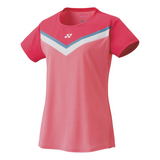 Yonex 2021 Women Crew Neck Tennis  Shirt - Coral Red