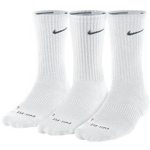 Nike DriFit Crew Sock 3 Pack (White/Black)