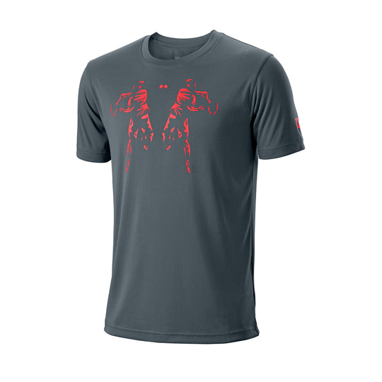 Wilson Rorschach Tech Tee turbulence/poppy red
