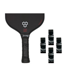 CRBN DryTec Pickleball Overgrips 4 Pack - Black