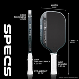 JOOLA Scorpeus Pro V Collin Johns Club 16mm Pickleball Paddle - Green