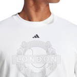 Adidas Men Wimbledon Graphic Tennis T-Shirt - White