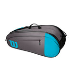 Wilson Team 6 Pack Racquet Bag - Blue/Grey