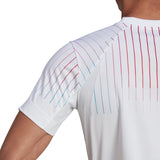 Adidas Melbourne Tee - White/Black/Legend Burgundy
