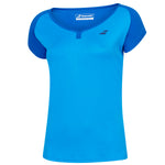 Babolat Play Cap Sleeve Girls Top - Blue Aster