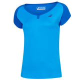 Babolat Play Cap Sleeve Girls Top - Blue Aster
