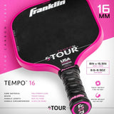 Franklin FS Tour Tempo Pickleball Paddle - Pink