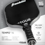 Franklin FS Tour Tempo Pickleball Paddle - Gray